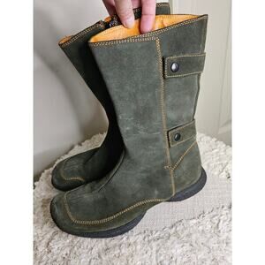 Bernie Mev Suede Mid-Calf Boots – Size 37 (Hunter Green)